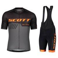 SCOTT MTB Mens Cycling Clothing Summer Bicycles Cycling Jersey Sets Mountain Bike Bib Shorts Motocross Triathlon Maillot Shirts