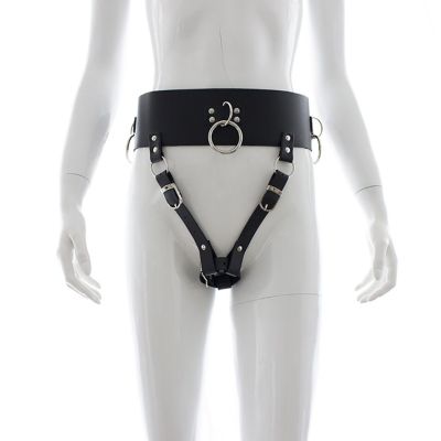 camaTech PU Leather Forced Orgasm Belt For AV Vibrator Massager BDSM Bondage Harness Strap On Magic Wand Holder Chastity Panties