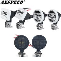 AXSPEED TRX4 Hella Round LED Lamp IPF Square Roof Light Headlights for 1/10 RC Crawler Axial SCX10 90046 TRX-4 TRX6 Redcat Gen8  Power Points  Switche