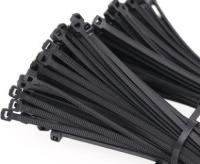 250pcs Nylon Cable Ties set inculdes 3sizes 3*100 3*150 4*200 Black  Color National Standard Self-locking Plastic Wire Zip Tie