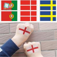 Hot sale Environmental Tattoo Stickers European Cup Face Flag Tatoo Of England Portugal Denmark Sweden Flag Tattoos  Power Points  Switches Savers