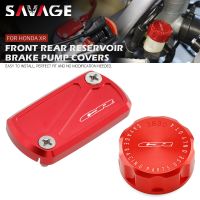 Front Rear Brake Reservoir Cover For HONDA CR 250R 125R 85R 80R 500R CR250R CR85R CR80R Motorcycle Brake Pump Oil Fluid Caps CNC