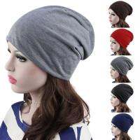 ✺✺☋ แฟชั่นหมวกแฟชั่นบุรุษของผู้หญิงสีทึบสะโพกป็อป Beanie Baggy หมวกถักหมวกสกี