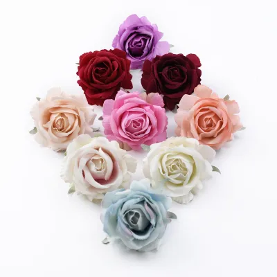 3050 pcs Artificial flowers Wedding decorative flowers wall christmas decorations for home brooch silk roses diy gift Candy box