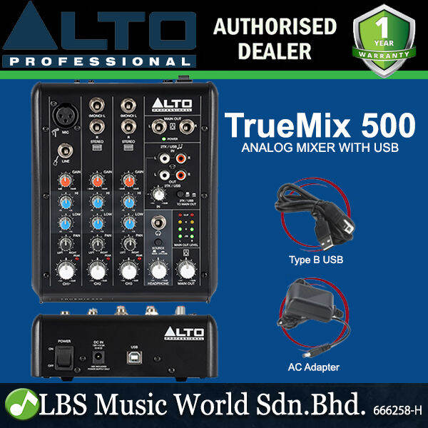 Mixer Audio Alto TrueMix 500 - 5 Ingressi XLR/USB Per Podcast, Live E Streaming - Foto 10