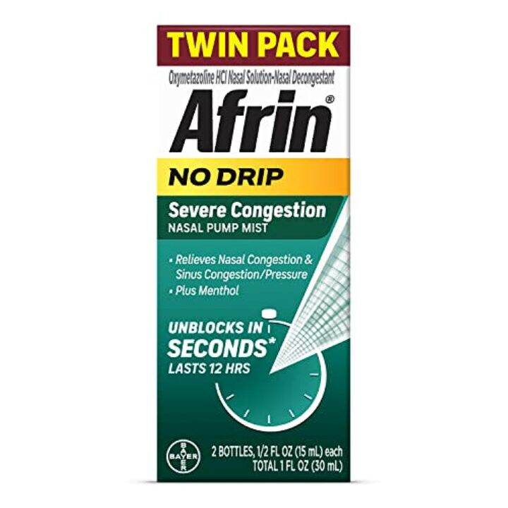 [PREORDER] Afrin No Drip Severe Congestion Maximum Strength Nasal