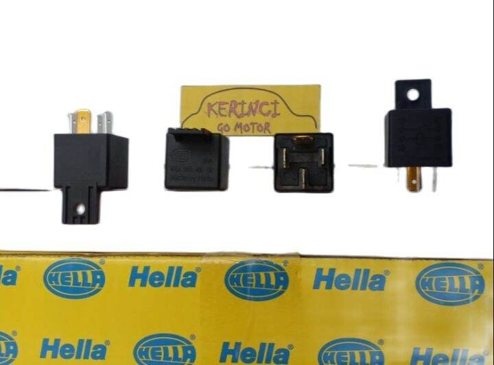 RELAY HELLA KAKI 4 12V 30A RELAY KLAKSON HELLA RELAY LAMPU HELLA
