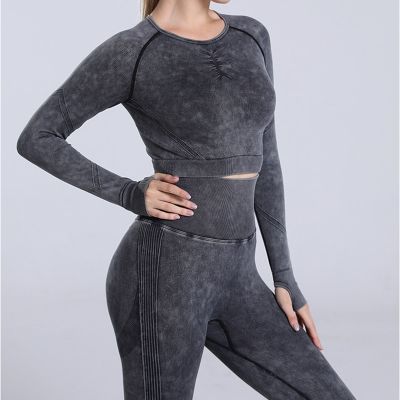 LANTECH Women Sports Suits Yoga Sets Gym Fitness Pants Squat Sportswear Leggings Shirt Exercise Sports Active Tops Clothes