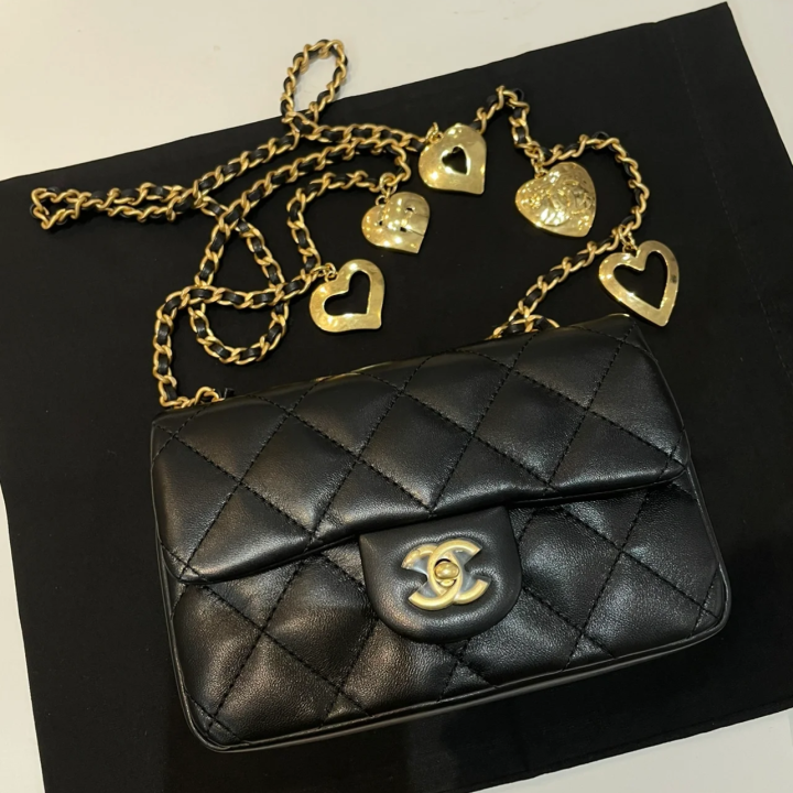 กระเป๋า-chanel-คลาสสิก-สายหัวใจ-กระเป๋าถือ-กระเป๋าสะพาน-พร้อมกล่อง-ใบเสร็จ-กระเป๋าสะพานข้ามผู้หญิง-กระเป๋าแฟชั่น2023