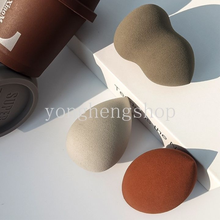 1pcs-creative-coffee-cup-beauty-egg-blender-foundation-powder-sponge-pad-dry-wet-dual-use-soft-puff-women-makeup-accessories