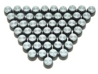 KR- Pack of 50 Guitar Amplifier Knobs Black/Silver Cap fits Marshall AMP Amplifiers