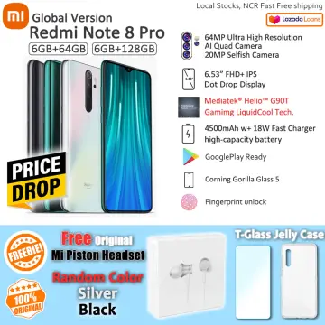 6.53'' Xiaomi Redmi Note 8 Pro celular smartphone 6GB RAM 128GB ROM 4500mAh  64MP