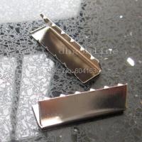 【cw】 10 pcs Belt End Tip Buckle for Cotton Webbing Tag Bag 1 quot; 25mm Nickle ！