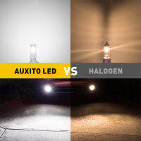 AUXITO 2ชิ้น2000LM H8 H11 H9 LED ไฟตัดหมอก C An BUS H27W1 880 5202 H10 LED ไม่มีข้อผิดพลาดสีเหลืองไฟตัดหมอกรถขับรถโคมไฟ DRL 12โวลต์