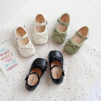 Fashion Mary Janes Shoes For Baby Butterfly Girls Flats Soft Singe Shoes For Kids Girls PU Leather Shoes