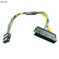 สายไฟสายเคเบิลสำหรับ Dell 24pin 30ซม. ไปยัง8pin Optiplex 3020 7020 9020สายแม่แปลงไฟฟ้าแหล่งจ่ายไฟ Atx Atx 24P เป็น8P