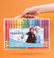 Disney Mickey Frozen Marvel 12-48 Colors Kids Watercolor Pens Set Washable  Art Drawing Supplies， Disney12-48 สีเด็กปากกาสีน้ำชุดอุปกรณ์วาดภาพศิลปะล้างทำความสะอาดได้