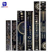 Diymore 3 15ซม.20ซม.25ซม.ไม้บรรทัด PCB หลายเครื่องมือวัดตัวเก็บประจุตัวต้านทานชิป IC SMD ทรานซิสเตอร์ไดโอด