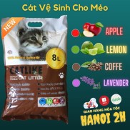 Catlike 8l cát cho mèo đi vệ sinh mùi cafe, chanh, táo hút ẩm khử mùi tốt