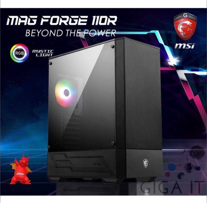 MSI Case-PC MAG FORGE 100R (RGB,ATX/M-ATX/Mini ITX) aRGB