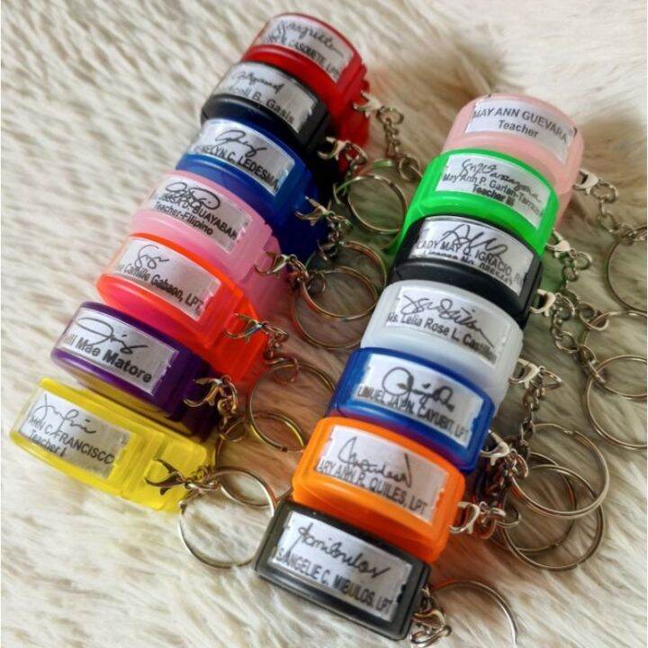 KT Personalized Rubber Stamp 3liner maximum FREE CHAIN FREE DETAILS