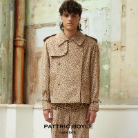 PATTRICBOYLE / ETT / TIGER PRINT CORDUROY TRENCH เสื้อเทรนด์ ผ้าลูกฟูก ลายพิมพ์ เสือ / ETT07104PR 07