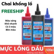 Mực Đổ Bút Lông Dầu Mực Bút Đánh Dấu 3 Màu Xanh Đỏ Đen Không Xoá Được Chai