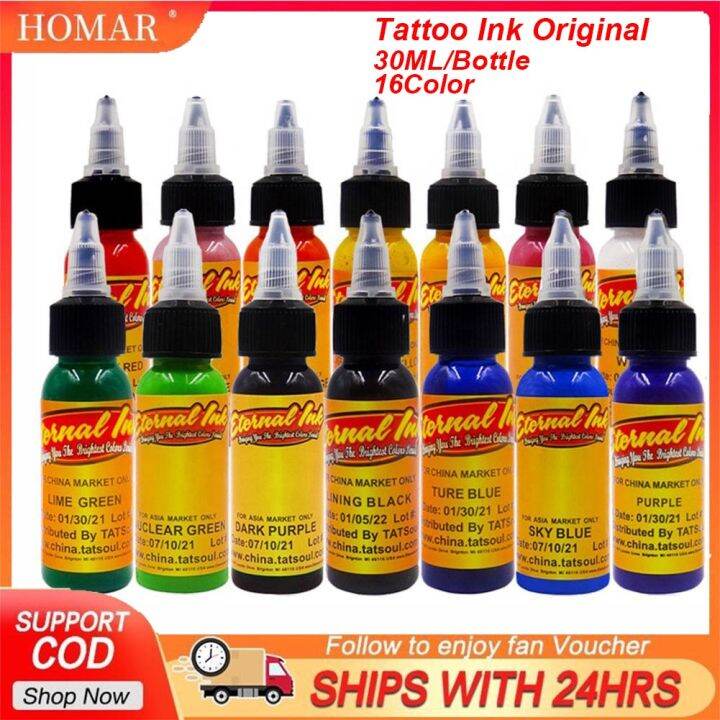 【Local Delivery】Professional Tattoo Ink Set Original Pigment Semi