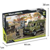 ProudNada Toys ตัวต่อ เครื่องบิน รถจิ๊ป รถฮัมวี รถทหาร CAYI WORLD WAR II IVECO LMV ARMY JEEP 1:50 521+ PCS 6823