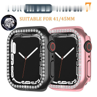 caseเพชร（ไม่มีหน้าจอ）สว่างสว่าง เคสนาฬิกาข้อมือป้องกันรอยสําหรับ Smart Watch s 7 41 มม. 45 มม. smart watch 41 มม. 45 มม.