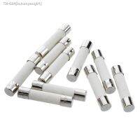 ✕ஐ 30 Pcs AC 250 V 15 A 6 X 30 Mm High Speed Kick Cylindrical Fuse Tube Ceramic · White Silver