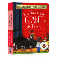 Original English picture book of the beautiful giant in town childrens English Enlightenment rhyme fairy tale paperboard book interesting parent-child bedtime picture book LIA Donaldson Julia