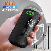 Mini Portable Car Electrical Air Pump Wireless Tire Inflatable Pump Inflator Air Compressor Pump for Car Motorcycle Bicycle Ball