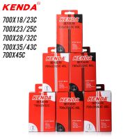 KENDA 2ชิ้น700C ยางในจักรยาน23C กล้อง45C 35C 25C วาล์ว Presta ยางในท่อจักรยานเสือภูเขาลมแชมเบรลมยาง