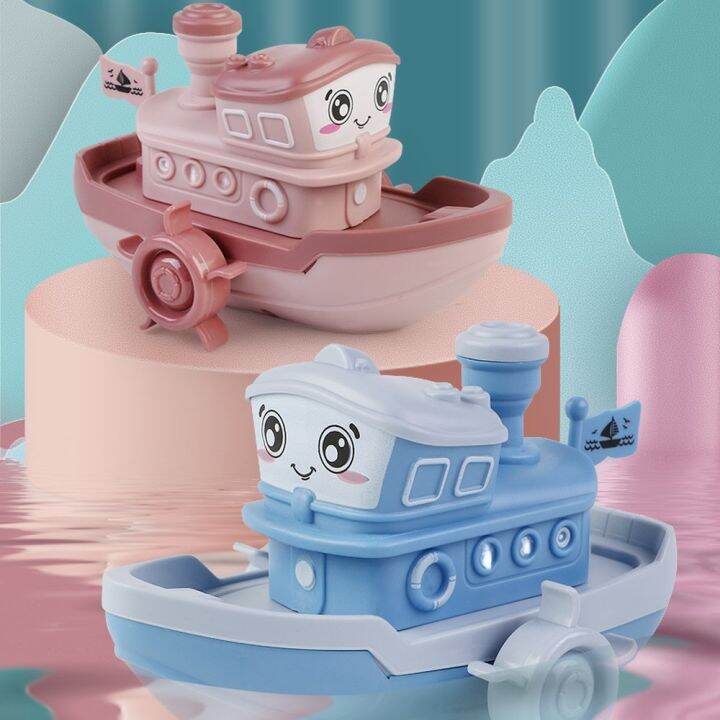 baby-bath-toys-cute-cartoon-ship-boat-clockwork-toy-wind-up-toy-kids-water-toys-swimming-beach-game-for-children-gifts-boys-toys