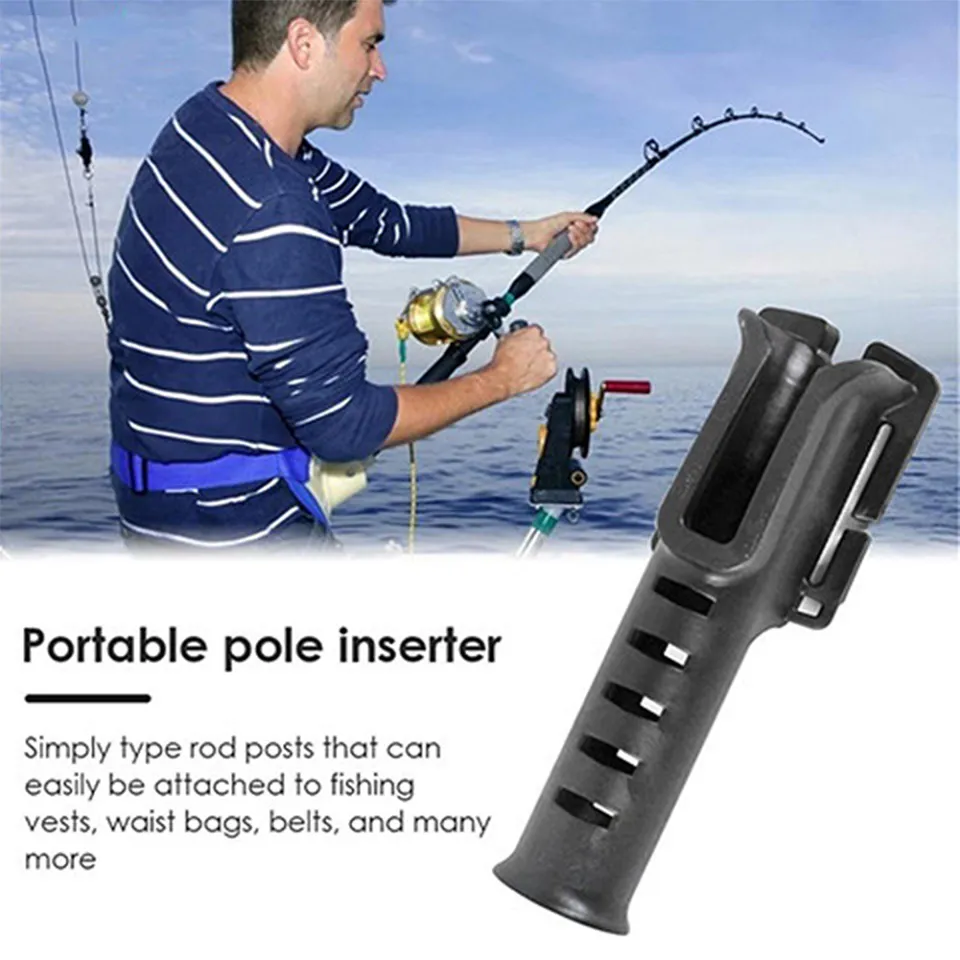 Hittime Adjustable Strap Fishing Stand Assist Tackle Rod Holder Lure Fishing  Belt Inserter Gimbal Fighting Waist Support Stand Up