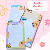 [Pukpui_thefluf] A5 Paper กระดาษโน้ต A5 สีสีนสดใสสำหรับการจดโน้ตที่น่ารักขึ้น น้องปอมๆน่ารัก