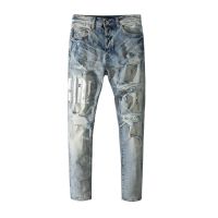 Gifts Amiri MenS Jeans Summer European And American New High -End Leisure Versatile Body Breakthrough Men