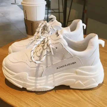 All white store womens gym shoes