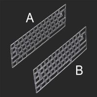 Universal PCB Stabilizers Polycarbonate PC Plate For GK61 GH60 DZ60 60 PCB 60% ANSI ISO Layout Mechanical Keyboard