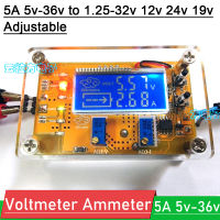 5A 5โวลต์-36โวลต์ถึง1.25-32โวลต์12โวลต์24โวลต์19โวลต์ปรับ CC CV จอแสดงผล S TEP Down ค่าใช้จ่ายโมดูล LED แผงโวลต์มิเตอร์แอมมิเตอร์ LED ไดร์เวอร์พลังงาน