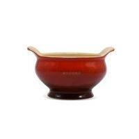 ฝรั่งเศส Le Creuset สีเย็นบนโต๊ะอาหารเซรามิกหูคู่ถ้วยซุปชามซุปเส้นผ่าศูนย์กลาง12เซนติเมตรสูง7เซนติเมตร