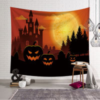 Halloween Wall Tapestry แขวนผนังผ้าห่มผ้าขนาดใหญ่เสื่อโยคะ150X130ซม. แม่มด Tapestry Halloween Decor Wall Rug