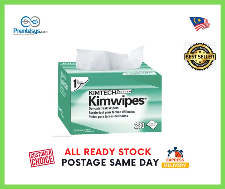 KIMWIPES 280'S Fiber Optic Cleaning Tissue Paper Lazada