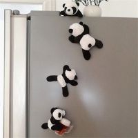 1Pc Cartoon Cute Soft Plush Panda Fridge Strong Magnet Refrigerator Sticker Home Decor Souvenir Kitchen Accessories Home Decor