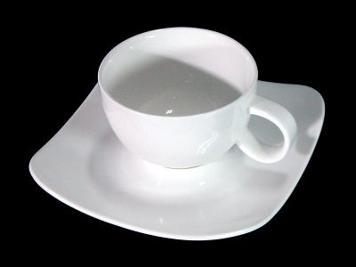 4 Pieces/ 4 ชิ้น - ชุดถ้วยกาแฟ 100cc D8xH5cmพร้อมจานรอง-รอยัลเลซวู๊ด