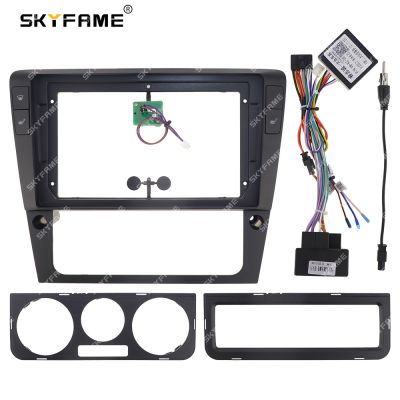 SKYFAME Car Frame Fascia Adapter Canbus Box Decoder Android Radio Audio Dash Fitting Panel Kit For Volkswagen Passat B6