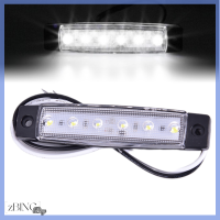 ZBING โคมไฟ Led ด้านหลังไฟ Led สำหรับรถพ่วงต่ำ,1ชิ้น12V 6Led ไฟติดรถข้างรถบรรทุก