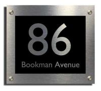 ☬❁ Customized Composite Aluminum Board House Number Sign Plaque