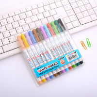 12 Colors Low-Odor Dry Erase Markers, Whiteboard Erasable Marker Pens Set, Ultra Fine Tip, Assorted Colors